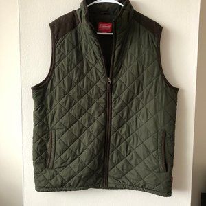 Coleman Men's Dark Green Puffer Vest - Size Large